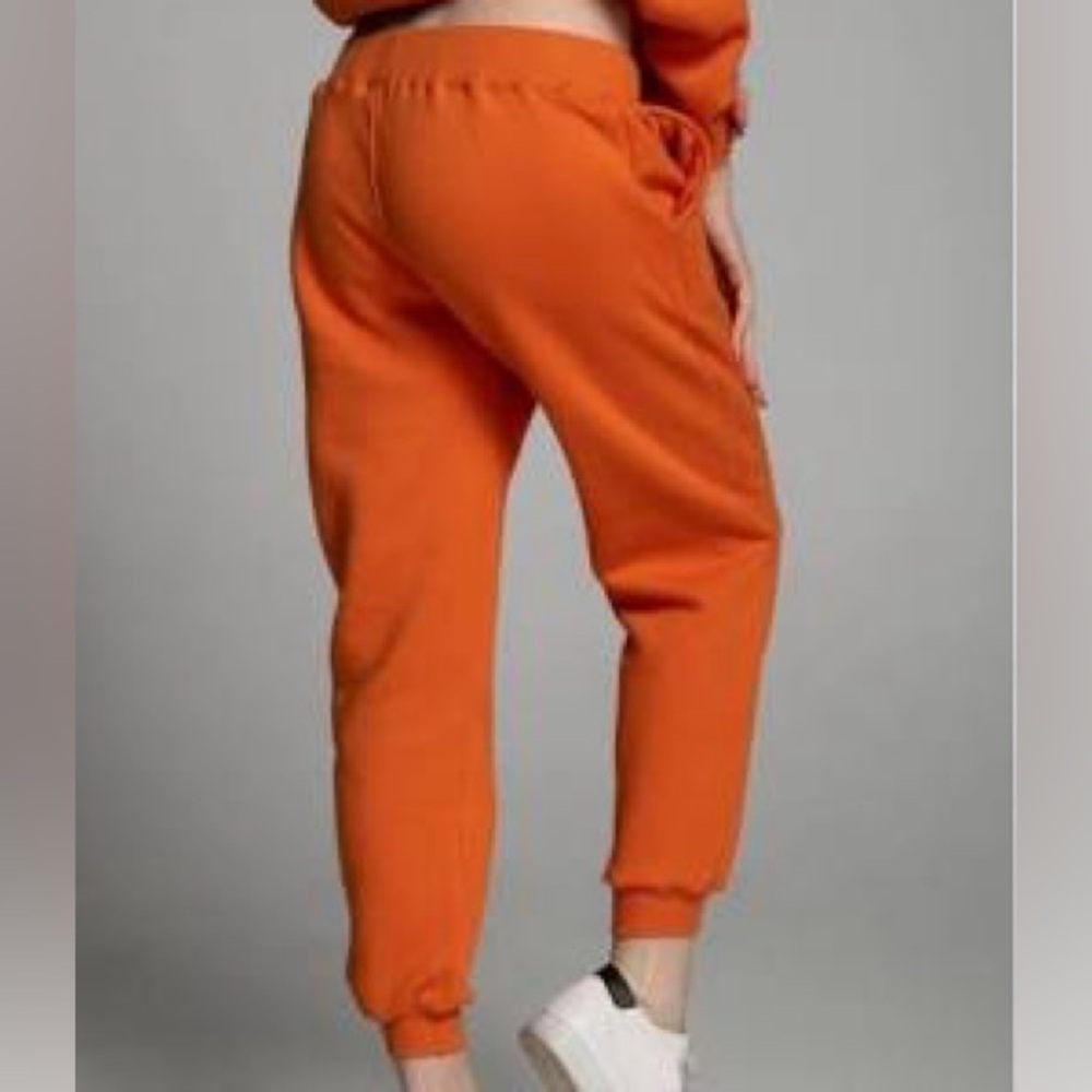 NWT All In Motion Bright Orange Jogger Pants with Drawstring and Side Pockets